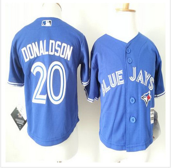 Toddler Toronto Blue Jays #20 Josh Donaldson Blue Cool Base Stitched Baseball Jersey