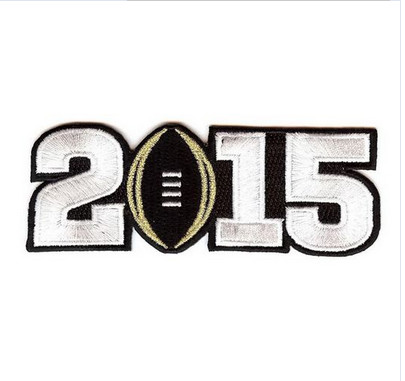 Stitched 2015 College National Championship Bowl Game Jersey Patch Oregon Ducks vs. Ohio State Buckeyes (Black)
