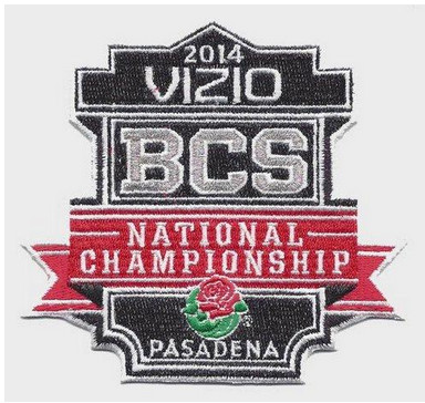 Stitched 2014 Vizio BCS National Championship Bowl Game Jersey Patch (Florida State vs. Auburn)