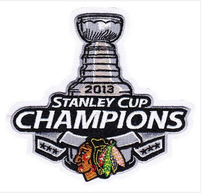 Stitched 2013 NHL Stanley Cup Final Champions Chicago Blackhawks Jersey Patch