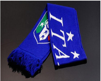 Italy Soccer Football Scarf Blue Italy Soccer Football Scarf Blue