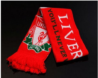 Liverpool Soccer Football Scarf Red