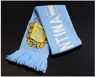 Argentina Soccer Football Scarf Blue