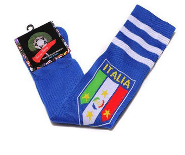 Italy Soccer Football Sock Blue