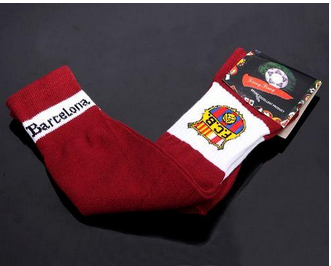 Barcelona Soccer Football Sock Red