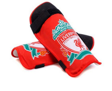 Liverpool Soccer Shin Guards Red