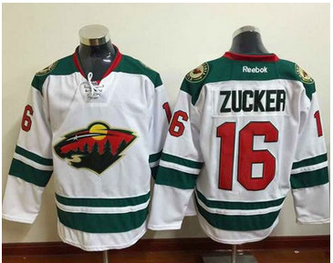 Minnesota Wild #16 Jason Zucker White Stitched NHL Jersey Minnesota Wild #16 Jason Zucker White Stitched NHL Jersey
