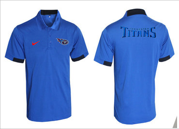 Tennessee Titans Blue Team Issue Performance Polo