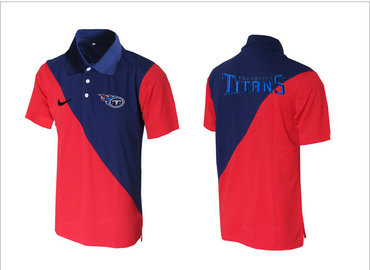 Tennessee  Titans red& blue Team Issue Performance Polo