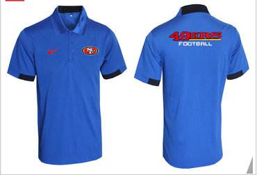 San Francisco 49ers-3 Blue Team Issue Performance Polo San Francisco 49ers-3 Blue Team Issue Performance Polo