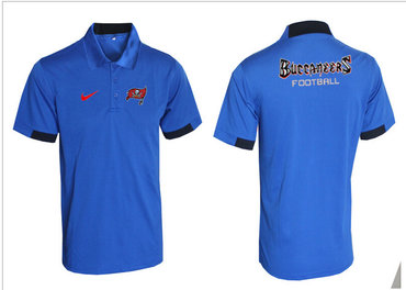 Tampa Bay Buccaneers Blue Team Issue Performance Polo