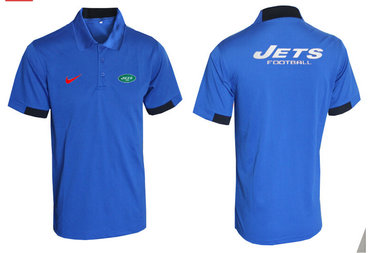 Nike NFL New York Jets Blue Team Issue Performance Polo