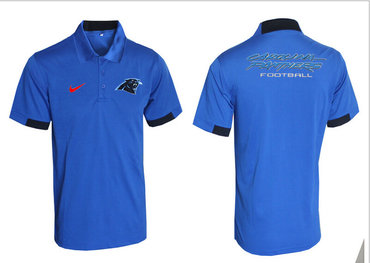 Nike NFL Carolina Panthers Blue Team Issue Performance Polo