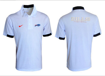 Nike NFL Buffalo Bills  White Team Issue Performance Polo