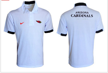 Nike NFL Arizona Cardinals  White Team Issue Performance Polo