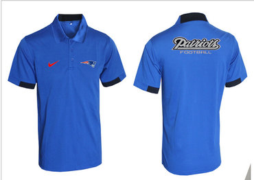 Nike NFL New England Patriots Blue Team Issue Performance Polo