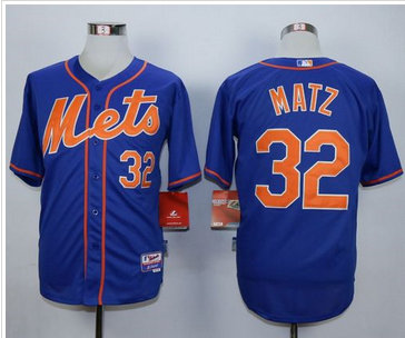 New York Mets #32 Steven Matz Blue Alternate Home Cool Base Stitched MLB Jersey