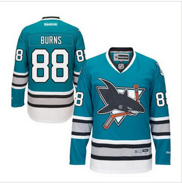 San Jose Sharks #88 Brent Burns Teal 25th Anniversary Stitched NHL Jersey San Jose Sharks #88 Brent Burns Teal 25th Anniversary Stitched NHL Jersey