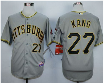 Pittsburgh Pirates #27 Jung-ho Kang Grey Cool Base Stitched MLB Jersey