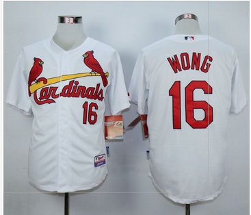 St. Louis Cardinals #16 Kolten Wong White 1982 Turn Back The Clock Stitched Baseball Jersey
