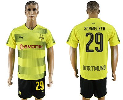 2017-18 Dortmund 29 SCHMELZER Home Soccer Jersey 2017-18 Dortmund 29 SCHMELZER Home Soccer Jersey