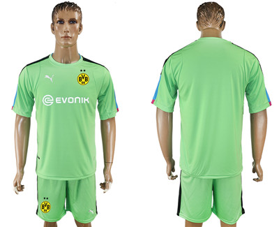 2017-18 Dortmund Lake Green Goalkeeper Soccer Jersey