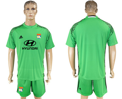 2017-18 Lyon Green Goalkeeper Soccer Jersey