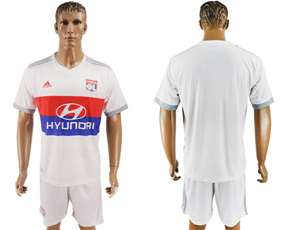 2017-18 Lyon Home Soccer Jersey