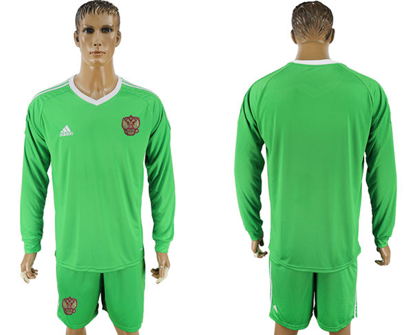 2018 World Cup Men Russia Home Long Sleeves Green Soccer Country Jersey 2018 World Cup Men Russia Home Long Sleeves Green Soccer Country Jersey