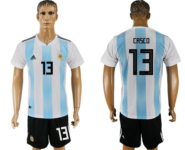 2018 World Cup Men Argentina #13 Casco Away Soccer Country Jersey 2018 World Cup Men Argentina #13 Casco Away Soccer Country Jersey