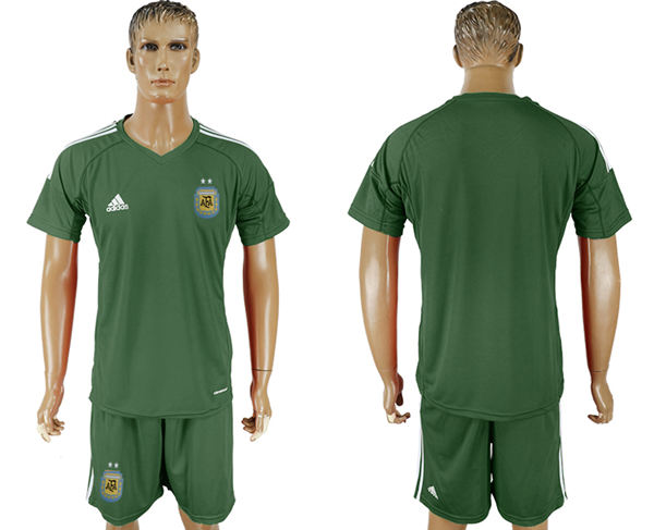 2018 World Cup Men Argentina Away Dark Green Soccer Country Jersey