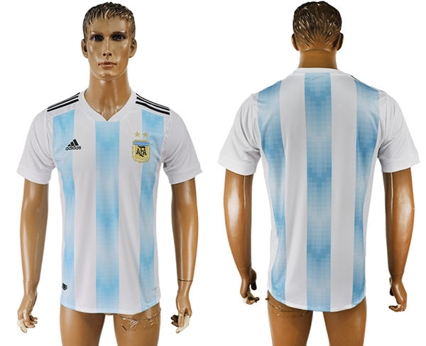 2018 World Cup Men Argentina Away Soccer Country Jersey