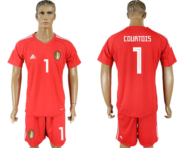 2018 World Cup Men Belgium #1 Courtois Home Soccer Country Jersey 2018 World Cup Men Belgium #1 Courtois Home Soccer Country Jersey