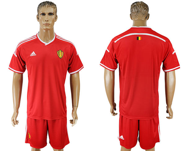 2018 World Cup Men Belgium Deep Red Home Soccer Country Jersey