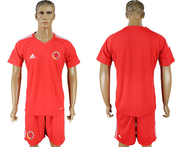 2018 World Cup Men Colombia Home Red Soccer Country Jersey
