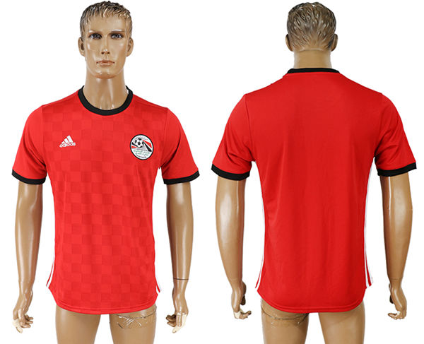2018 World Cup Men Egypt Blank Red Home Soccer Country Jersey 2018 World Cup Men Egypt Blank Red Home Soccer Country Jersey