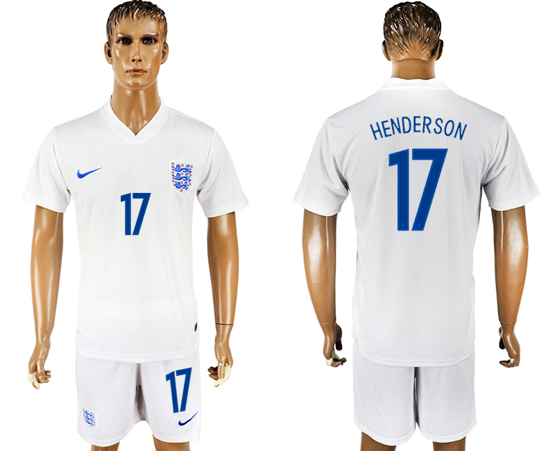 2018 World Cup Men England #17 Henderson Home Soccer Country Jersey 2018 World Cup Men England #17 Henderson Home Soccer Country Jersey