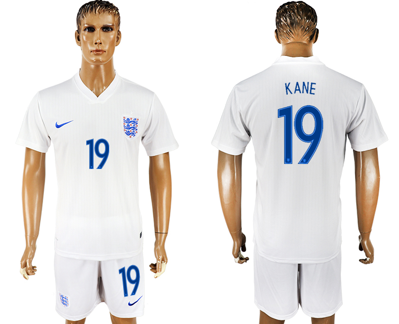 2018 World Cup Men England #19 Kane Home Soccer Country Jersey