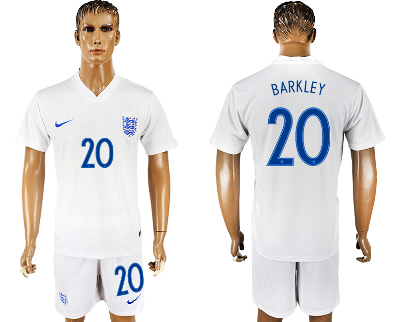 2018 World Cup Men England #20 Barkley Home Soccer Country Jersey