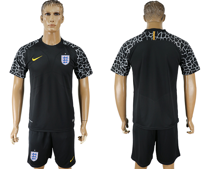 2018 World Cup Men England Home Black Soccer Country Jersey