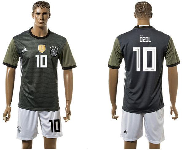 2018 World Cup Men Germany #10 Ozil Black Home Soccer Country Jersey