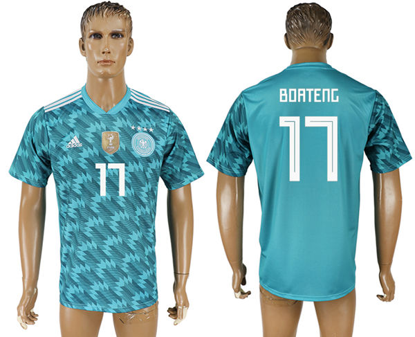 2018 World Cup Men Germany #11 Boateng Blue Home Soccer Country Jersey