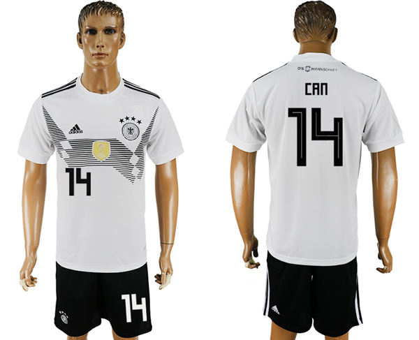 2018 World Cup Men Germany #14 Can White Home Soccer Country Jersey