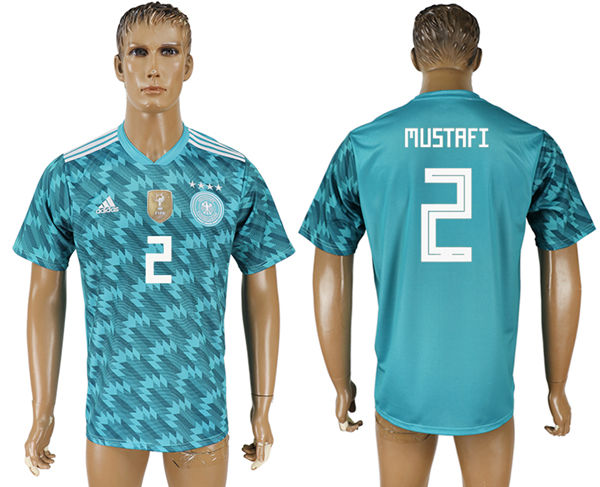 2018 World Cup Men Germany #2 Mustafi Blue Home Soccer Country Jersey