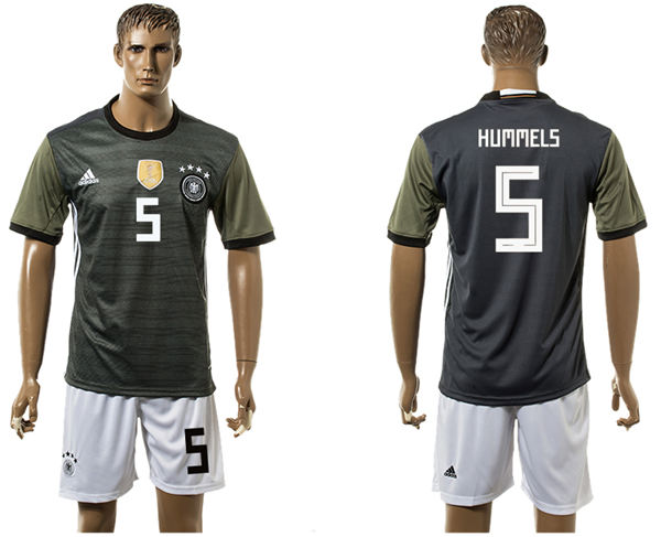 2018 World Cup Men Germany #5 Hummels Black Home Soccer Country Jersey
