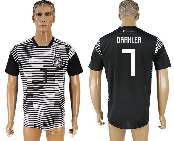 2018 World Cup Men Germany #7 Draxler Black Home Soccer Country Jersey