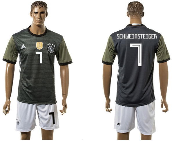 2018 World Cup Men Germany #7 Schweinsteige Black Home Soccer Country Jersey