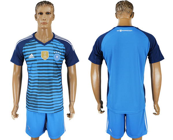 2018 World Cup Men Germany Blue Home Soccer Country Jersey