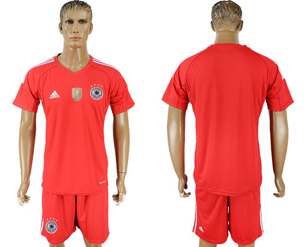 2018 World Cup Men Germany Red Home Soccer Country Jersey