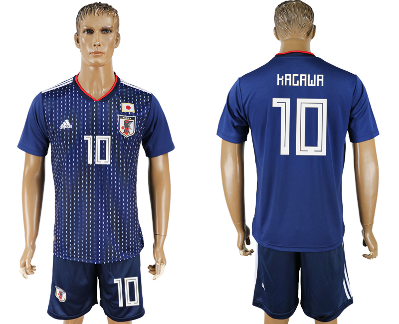 2018 World Cup Men Japan #10 Kagawa Home Soccer Country Jersey